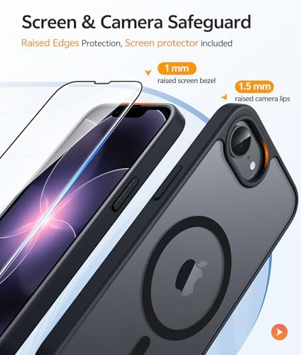 FNTCASE for iPhone 17e/ iPhone 16e Case, Fit for Magsafe, Screen Protector - Image 4