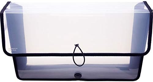 Lion Expand-N-File Poly Expanding Wallet, Legal, 16" x 10" x 0.5" (Max. Capacity 3"), Clear, 1ea. (48170-CR) - Image 2