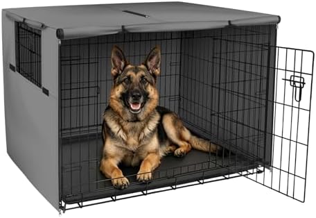Explore Land Dog Crate Cover, 48 inches, Grey by ExploreLand