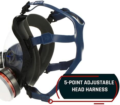 Parcil Distribution Full Face Respirator Mask - Air Purifying, Organic Vapor & Particulate - Industrial Use - CE Tested - Image 5