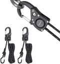 Ayaport Rope Tie Down Ratchet with Carabiner Clip 1/4" x 12', 2pcs by Ayaport