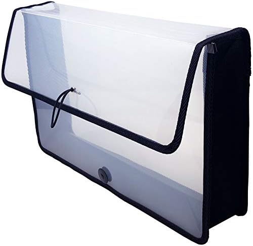 Lion Expand-N-File Poly Expanding Wallet, Legal, 16" x 10" x 0.5" (Max. Capacity 3"), Clear, 1ea. (48170-CR) by LION