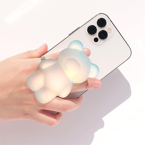 On The Grip 3D Gummy Bear Style Expandable Collapsible Mobile Phone Grip Stand Holder for Smartphone Tablet Cell Phone Accessory (Matte Holographic) - Image 2