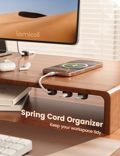 Lamicall 12 Pack Spring Cable Clips, Compact Desk Cord Organizer Holder - Image 2