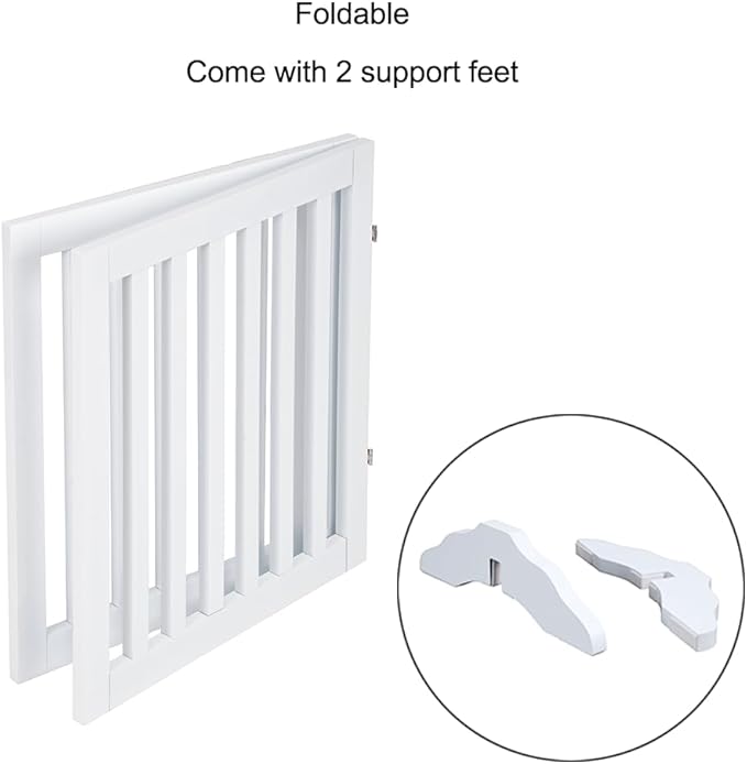 unipaws 24”H Free Standing Pet Gate - Image 4