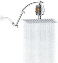 Hibbent 12'' Filtered Rain Shower Head with 16'' Extension Arm, Chrome by Hibbent