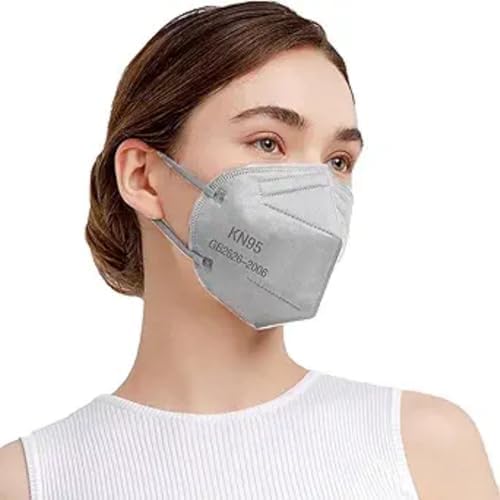 SAROULU 5-Layer Breathable Disposable KN95 Face Masks Respirator Cup Dust Safety Protection Mask by SAROULU