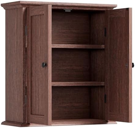 ChooChoo Bathroom Wall Cabinet with 2 Doors, Over The Toilet, Farmhouse - Image 7
