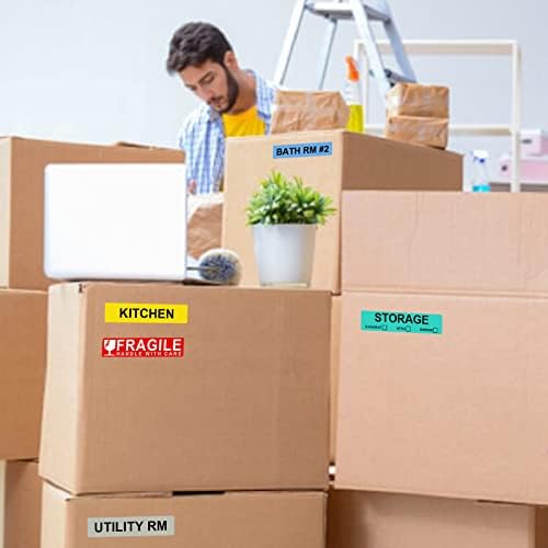 24-Roll 1440 PCS Moving Label for Box, 1×4.5 Color-Coded Sticker - Image 6