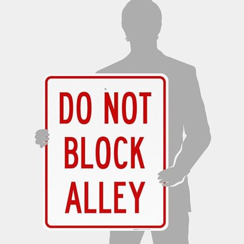 Do Not Block Alley Sign, - Image 4