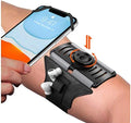 VUP Detachable Running Phone Holder 360°Rotatable Armband for iPod MP3 Player iPhone, Fits All 4-6.7 Inch Smartphone Device, with Key Holder for Running Hiking Biking (Black-Detachable) by VUPDirect