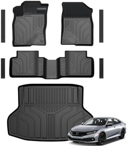 Floor Mats for 2016-2021 Honda Civic Sedan Accessories by GALVAGNITE