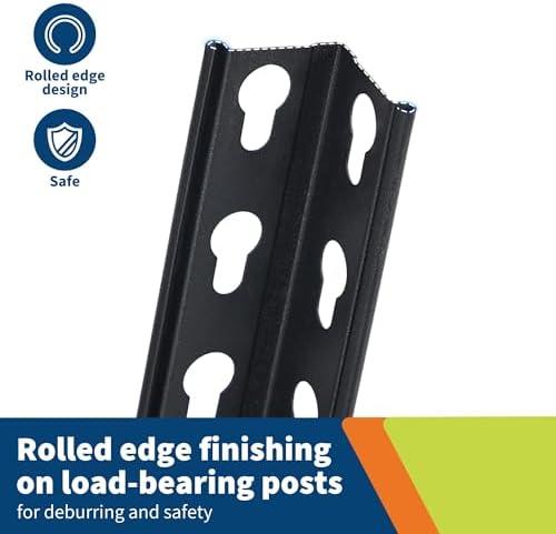 2500 LBS Heavy Duty Garage Storage Shelves, 48" L x 24" W x 72" H - Image 4