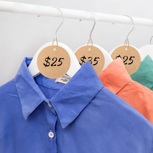G2PLUS 2.5 Inch Round Kraft Paper Gift Tags with String, 100PCS Blank Tags - Image 5