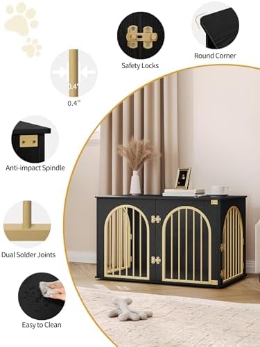 Hzuaneri 39.4'' Dog Crate Furniture,Dog Kennel Indoor for Medium/Large Dogs - Image 6