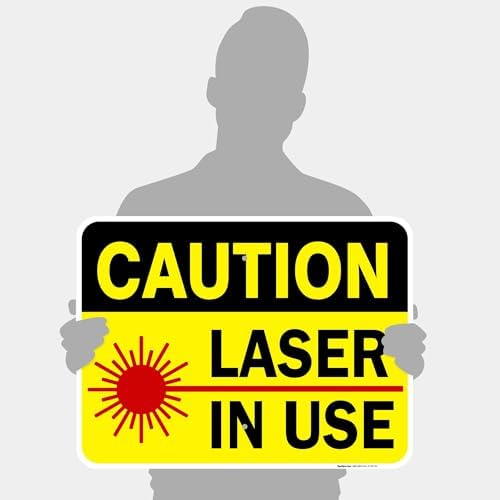 Laser in Use Sign, Caution Sign, - Image 4