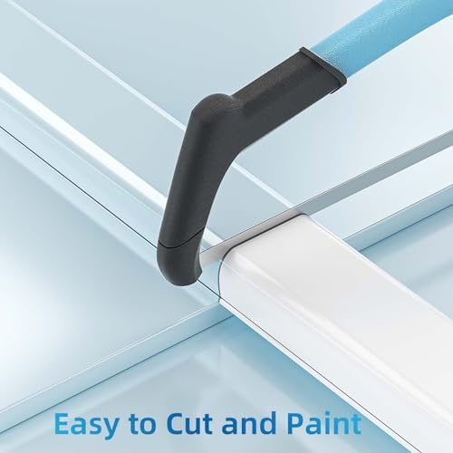 Yecaye 235in Wall Cord Hider for 2-3 Cords, W1.18in H0.63in, White - Image 4