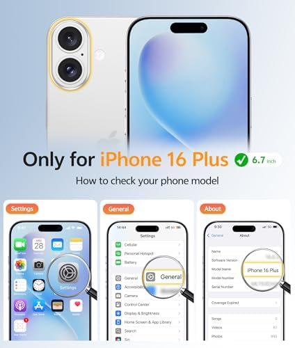 FNTCASE for iPhone 16 Plus Case, Fit for Magsafe, Screen Protector - Image 2