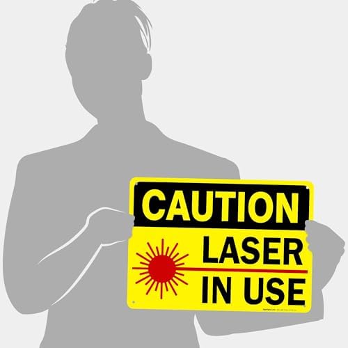 Laser in Use Sign, Caution Sign, - Image 4