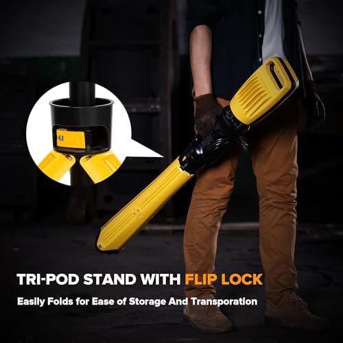 LUTEC Work Light with Stand, 12000 Lumen Dual-Head LED Work Light with Telescoping Tripod, Portable Corded LED Job Site Lighting 5000K 100W Indoor Outdoor Lighting - Image 3