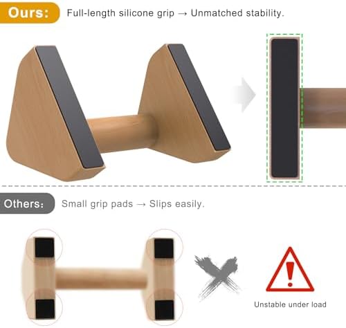 Kipika Push Up Bars, Pushup Stands, Anti-Slip Soft Plastic Push Up Handles, Bottom Anti-Slip Pad, Strength Training Equipment, Perfect for Floor Workout Exercise - Image 4