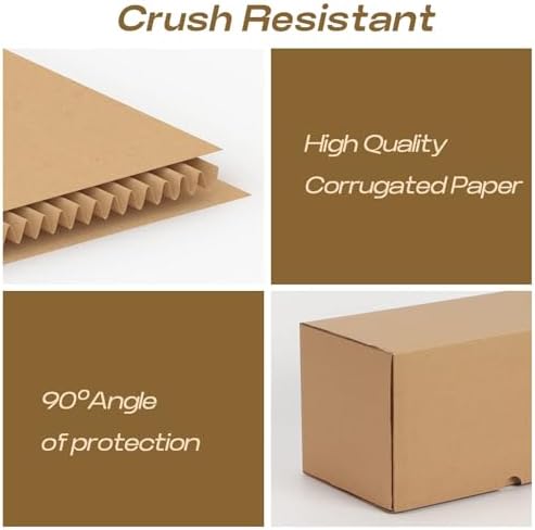RLAVBL 8x6x4 Shipping Boxes Set of 25, Brown Corrugated Cardboard Mailer Box for Packing, Mailing, Business - Image 3