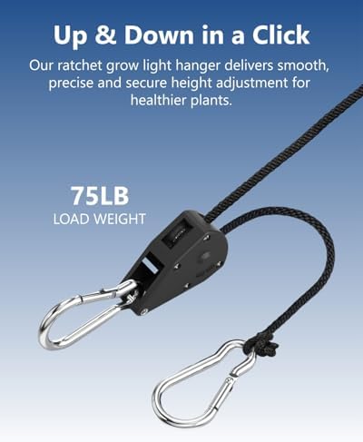 1/8" Small Ratchet Straps Mini, Tie Down Straps, Grow Light Hangers - Image 2
