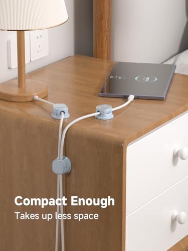 Magnetic Cable Clips, Adjustable Cord Holder Management, Adhesive Wire Keeper Organizer for Home Office Desk Phone PC Car Wall Desktop Nightstand Appliance (9-PCS Blue) - Image 7
