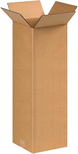 BOX USA 8x8x24 Tall Corrugated Boxes, Tall, 8L x 8W x 24H, Pack of 25 | Shipping, Packaging, Moving, Storage Box for Home or Business, Strong Wholesale Bulk Boxes by BOXUSA