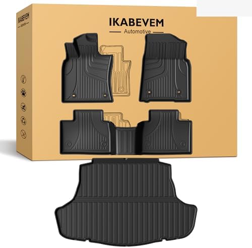 Floor Mats for Toyota Camry 2025 2026 (Include Hybrid), IKABEVEM Cargo Mat by IKABEVEM