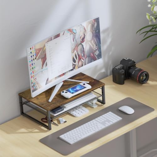 gianotter 2-Tier Wood Monitor Stand Riser - Image 3