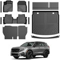 CR-V Floor Mats - Car Mats for Honda CR-V 2023-2026(Include Hybrid), All Weather Floor Mats Cargo Liner with Backrest Mat and Door Sill Guards for CR-V Accessories, Heavy Duty Car Mats by cartist