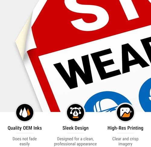 Stop Wear Your Personal Protective Equipment Sign, - Image 6