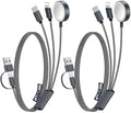 2Pack Travel Essentials for Apple Watch Charger,3-in-2 Multi Charging Cable by Accessoriesforphoneandelectricproducts