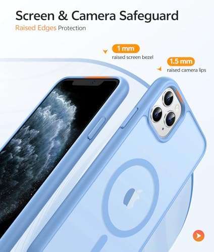 FNTCASE for iPhone 11 Pro Case, Fit for Magsafe, Translucent Matte Back - Image 4