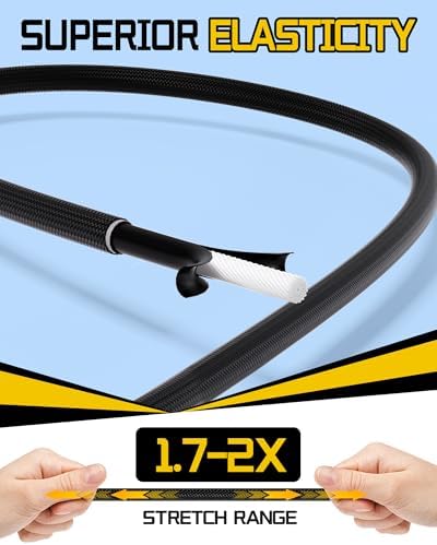 Lucky Straps 24" Black Adjustable Carabiner Bungee Cords with Hooks, 8 Pack - Image 5