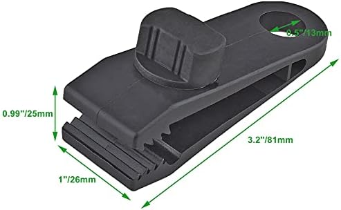 Jiozermi 24 Pcs Tarp Clips for Secures Outdoor Camping, Black - Image 2