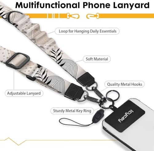Icycay Phone Lanyard Crossbody Strap Neck Adjustable Teacher Women Abstract - Image 3