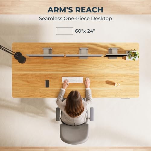 60x 24x 1''One-piece Standing Desk Stand Up Adjustable Desk - Image 3