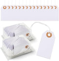 200 Pieces White Sale Tags with String Attached 2.8 x 1.5 inch Sale Tag String Tag with Reinforced Hole Shipping Tags for Office Gift Hang by SBYURE