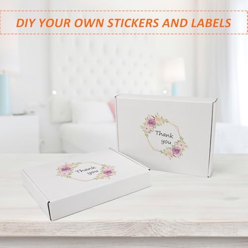 HORLIMER 12x9x2 Shipping Boxes Set of 30, White Corrugated Cardboard Mailer Box for Packing Small Business - Image 4