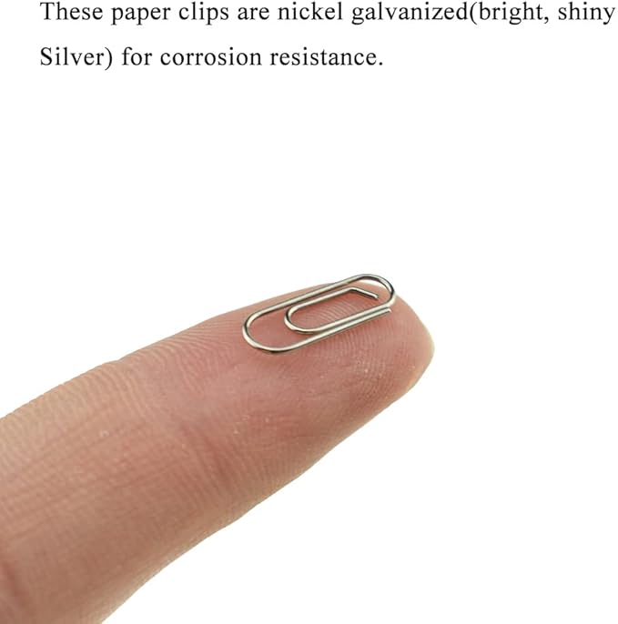HAHIYO Paper Clips Sturdy 0.59 inches Length 50 Pack Mini Paperclips Heavy Duty - Image 4
