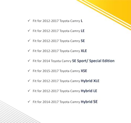 Floor Mats for 2012-2017 Toyota Camry (Gas and Hybrid) - Image 2