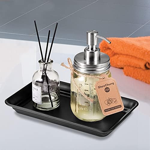 SheeChung Metal Vanity Tray, Bathroom Counter Storage Tray, Black 4 Pack - Image 7
