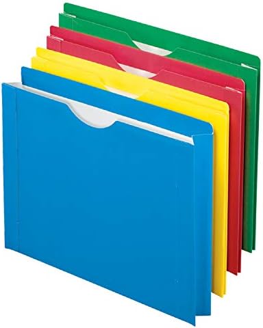 Pendaflex Color Reinforced File Jacket, 2-Inch Expanding Jacket, Letter Size, Assorted Colors, 8 Pack (12003EE) by TOPSProducts