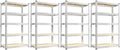 REIBII Storage Shelves 2020LBS Garage Shelving Heavy Duty Metal Shelving Adjustable 5 Tier Pantry Shelves for Garage Pantry Closet Kitchen Basement 28" W x 12" D x 59.8" H, 4 Pack by REIBII