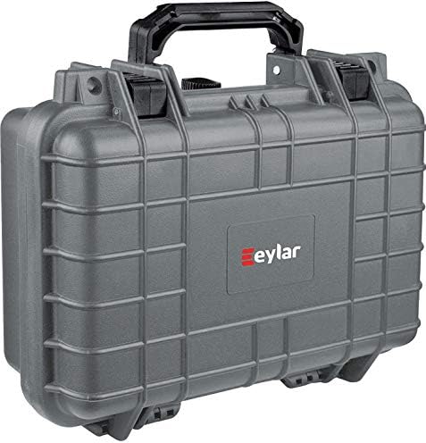 Eylar Protective Gear and Camera Hard Case Waterproof Dry Box with Foam 11.6 Inch 8.3 Inch 3.8 Inch (Gray) - Image 2