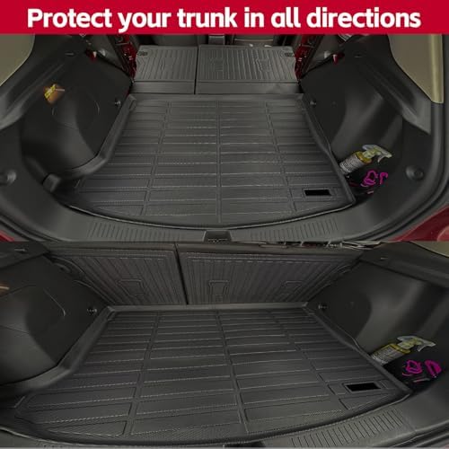 Naibeve Floor Mats for 2020-2024 2025 Mercedes Benz GLB - All Weather Custom Fit for Mercedes Benz GLB Floor Mats & Cargo Mat & Backrest Mats Accessories - Image 5