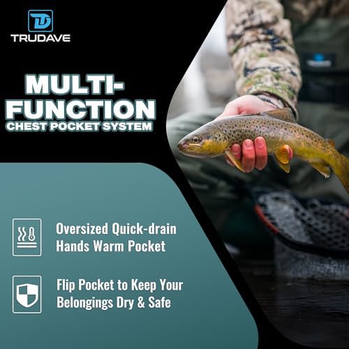 Trudave Chest Waders for Men & Women Waterproof, Fishing Neoprene Waders, Hunting Waders with Boots - Image 2