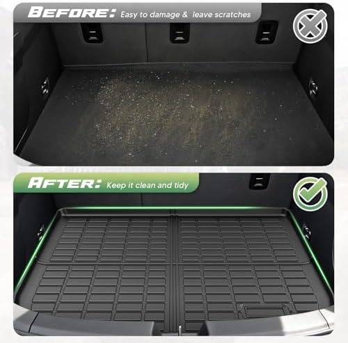 Volt Floor Mats - Car Mats for Chevy Volt 2016-2019, All Weather Floor Mats and Cargo Liner for Volt Accessories, Heavy Duty Rubber Mats, Car Accessories - Image 4